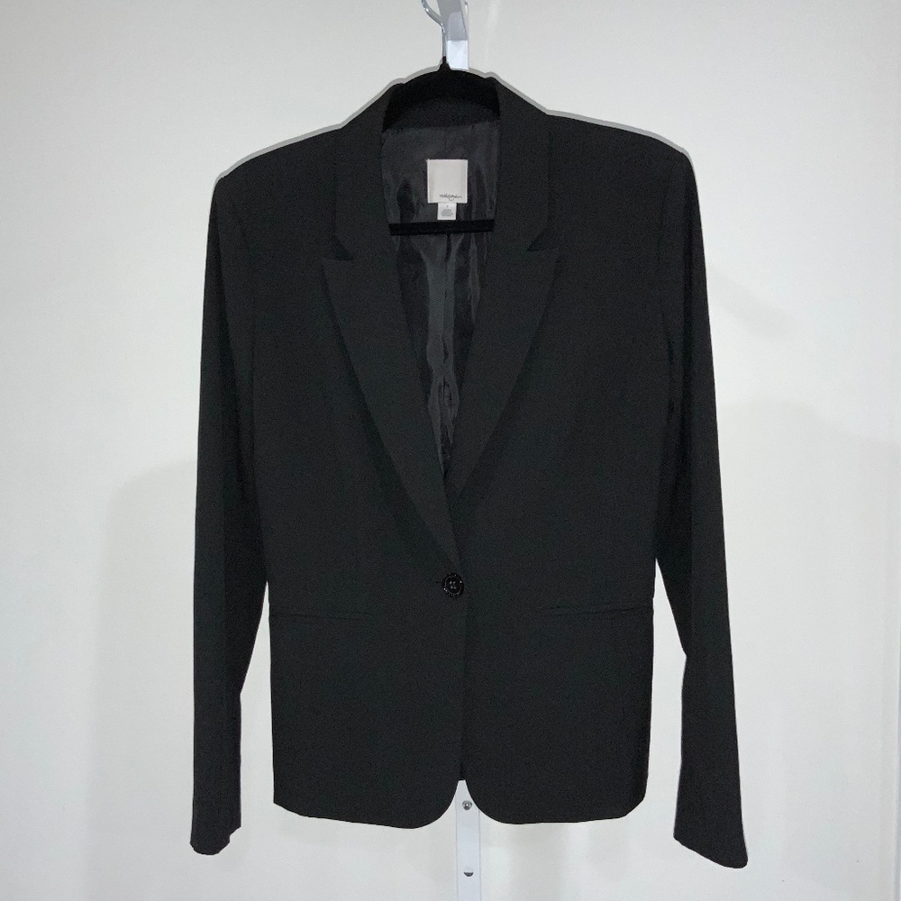 Halogen - Black 1 Button Front Blazer - image 1